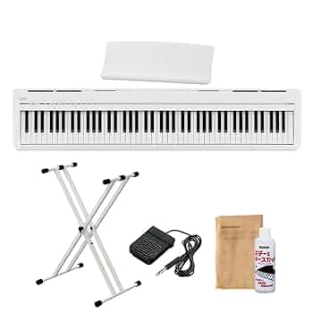 KAWAI 電子ピアノ ホワイト 椅子付き 電子ピアノ(サテンホワイト調仕上げ)【固定椅子＆ヘッドホン付き